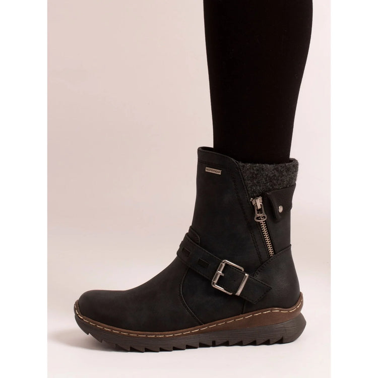 Lunar Haley Waterproof Ankle Boot Black