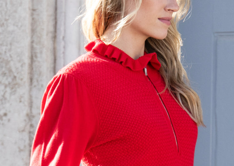 Marble Sweater 8015 109 Red