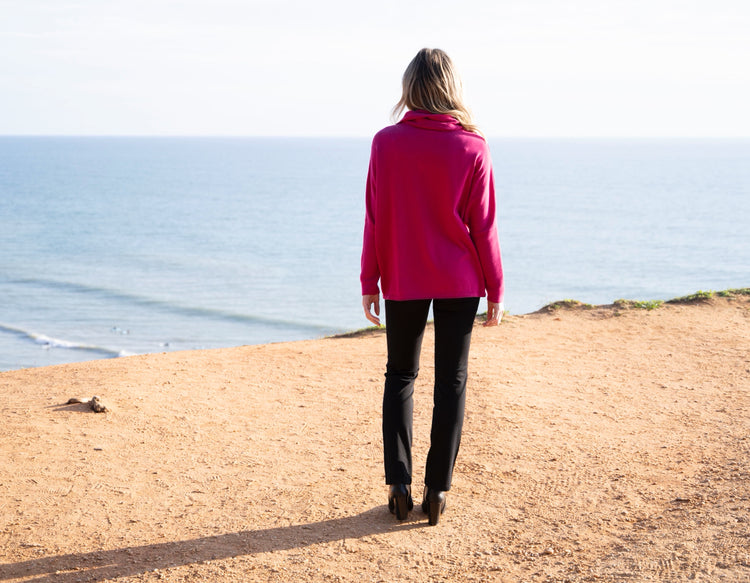 Marble Sweater 8093 126 Cerise