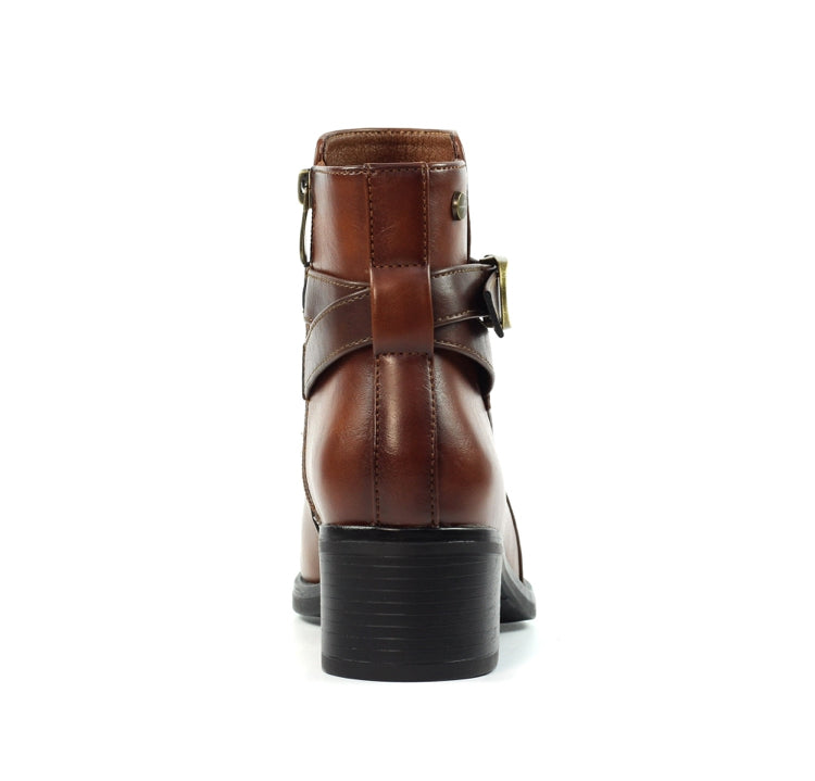 Lunar Cassie Tan Ankle Boot