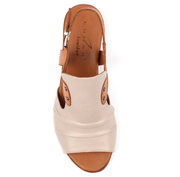 Lunar Jaden Leather Stone Sandal