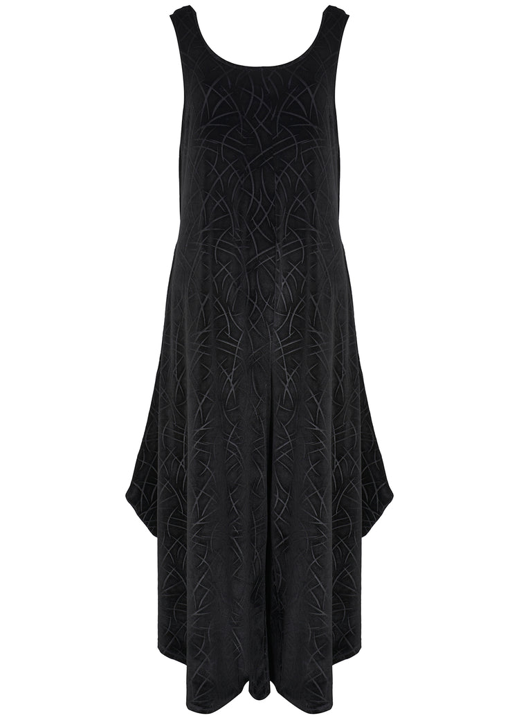 KOZAN VL-11785 Linear Jumpsuit Black