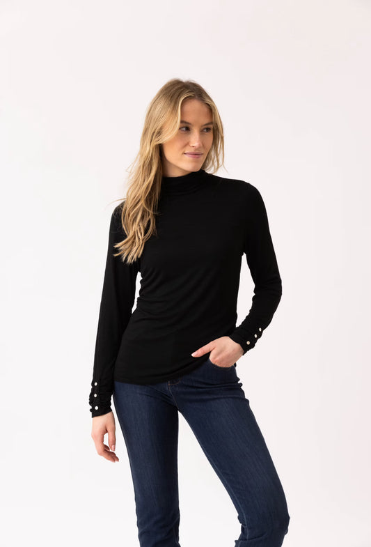 Marble 6400-101 Poloneck Black