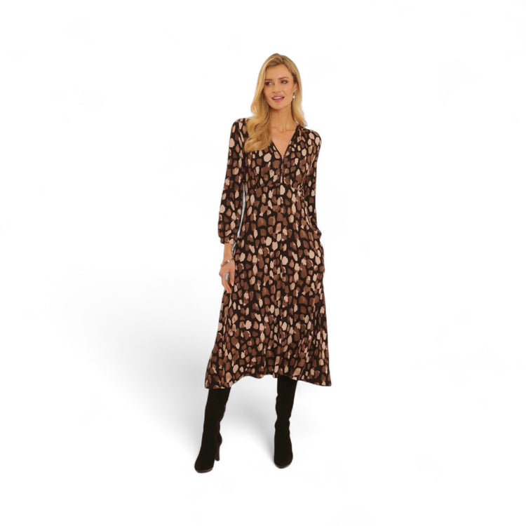 Pomodoro Pebble Midi Dress Toffee