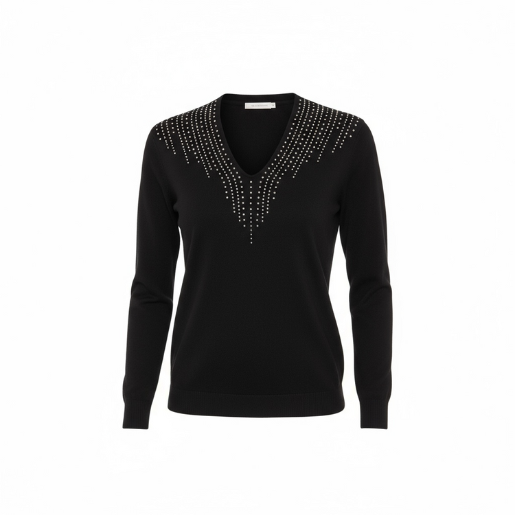 Pomodoro Diamanté Jumper Black