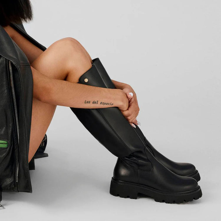 Xti Black Long Boots 144419