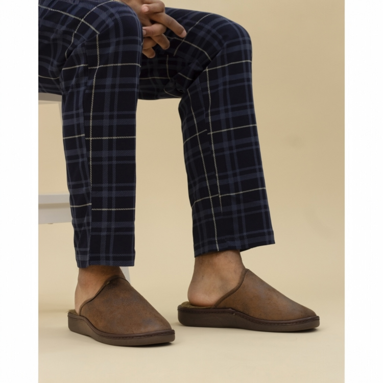 Lazydogz Mens Glen II Brown Slippers