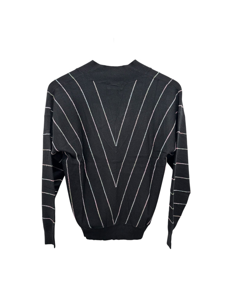 Pomodoro Chevron Jumper Black