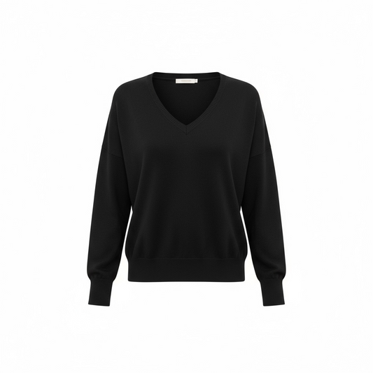 Pomodoro Essential V Sweater Black