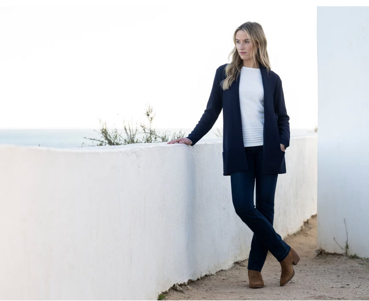 Marble Cardigan 6391-103 Navy