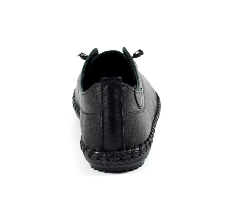 Lunar St Ives FLE030 Black Plimsole