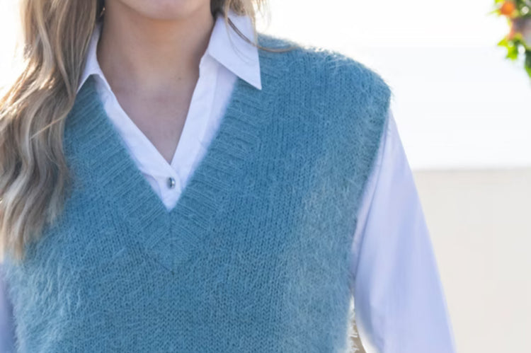 Marble 7140-223 pullover Teal
