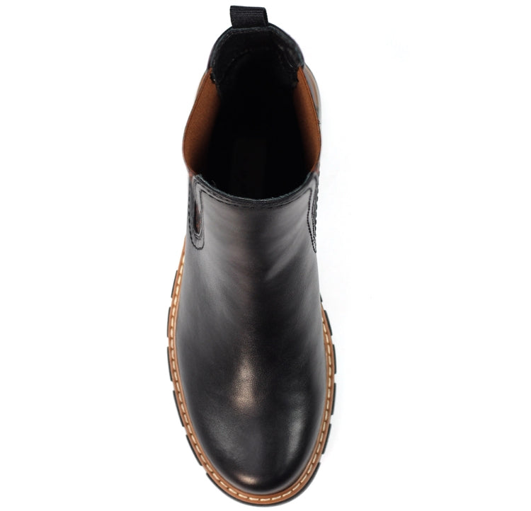 Lunar Ribble Black Ankle Boot