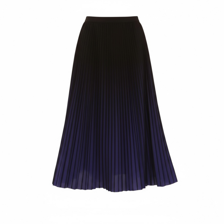 Pomodoro Ombre Pleated Skirt Cobalt