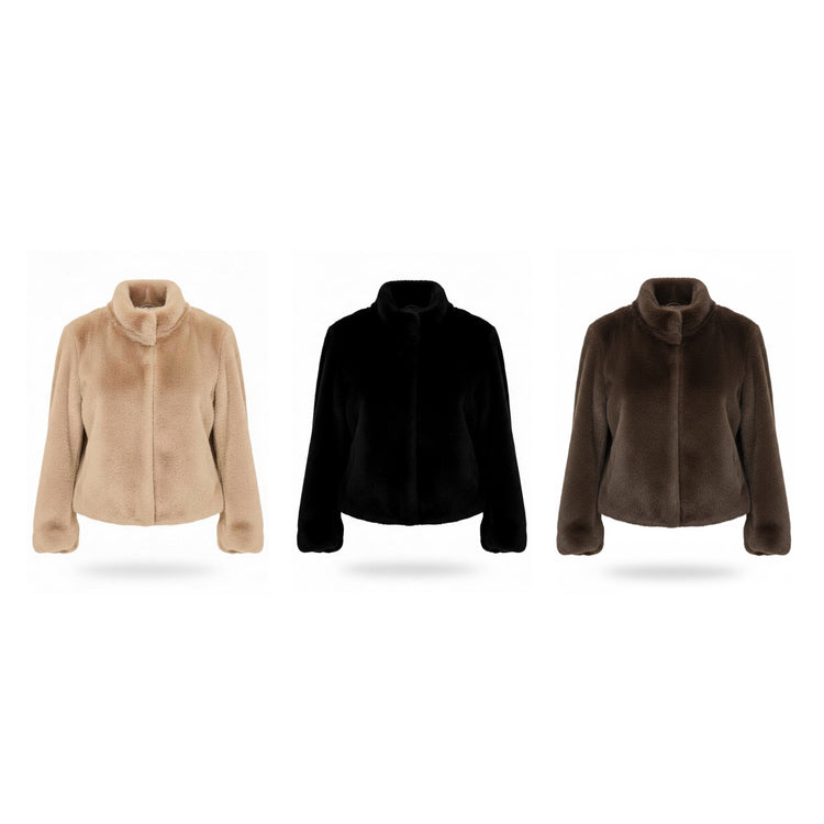 Pomodoro Faux Fur Jacket 42657 (colour options)
