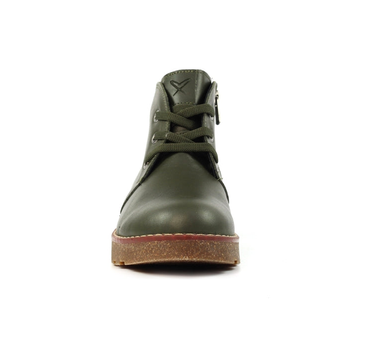 Claire III Olive Leather Boot