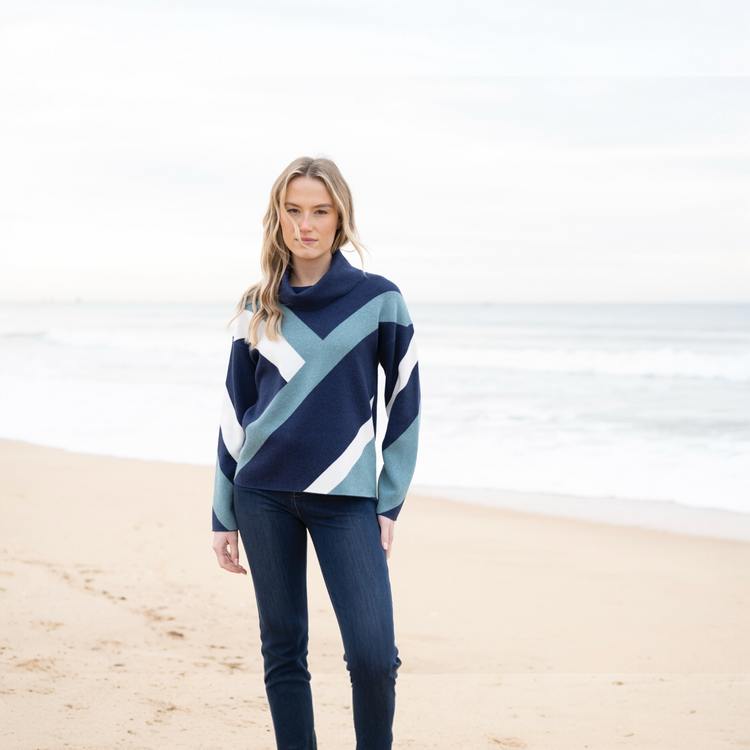 Marble Sweater 8109 223 Teal