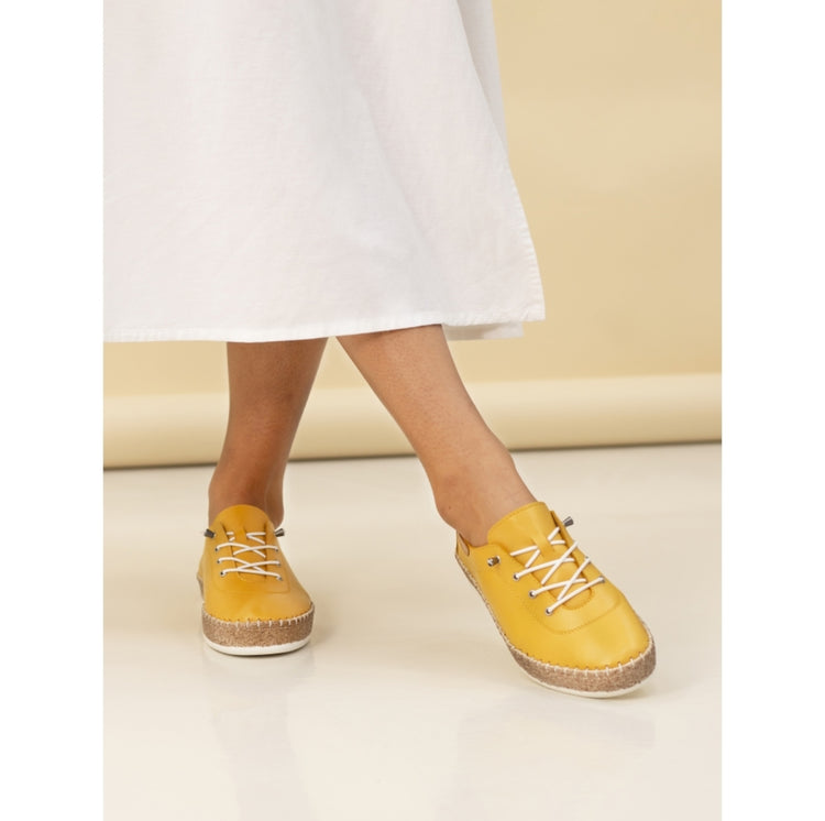 Lunar Evie Plimsole Mustard