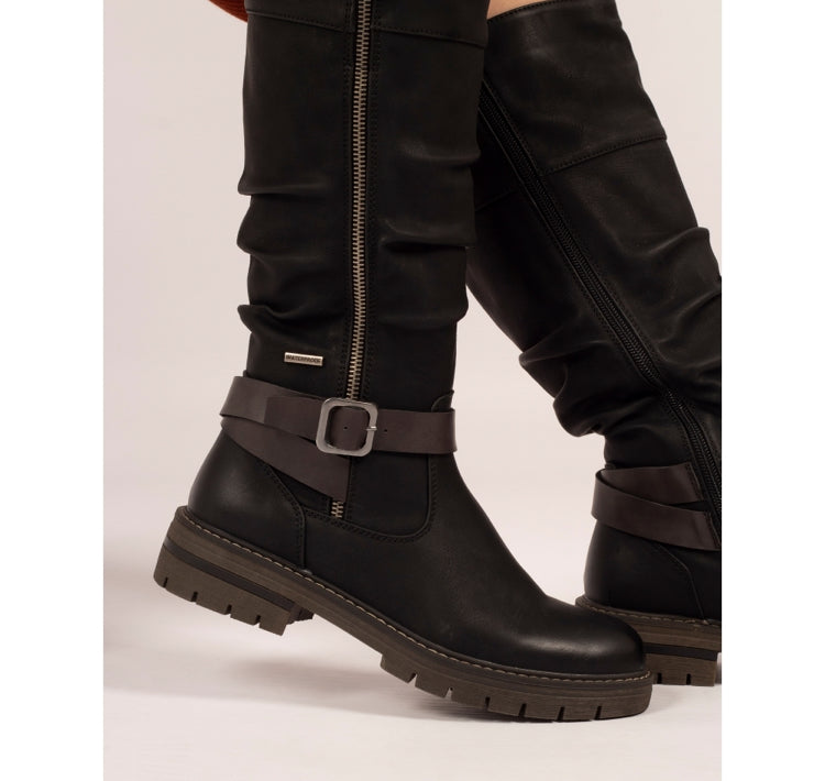 Margo Black Waterproof Long Boot