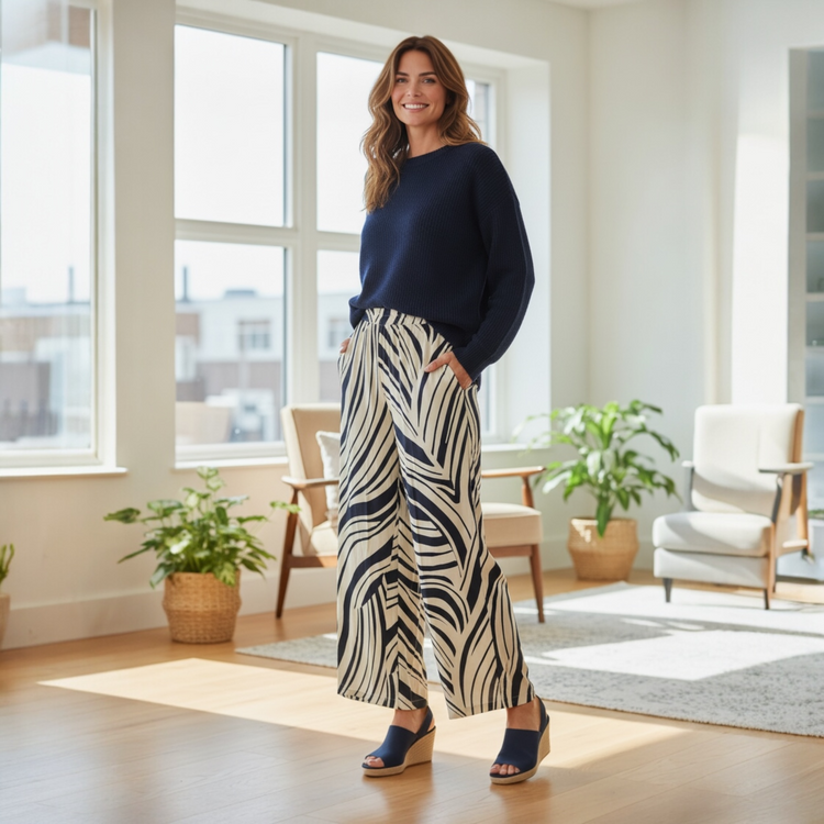 Pomodoro Contour Trousers Navy