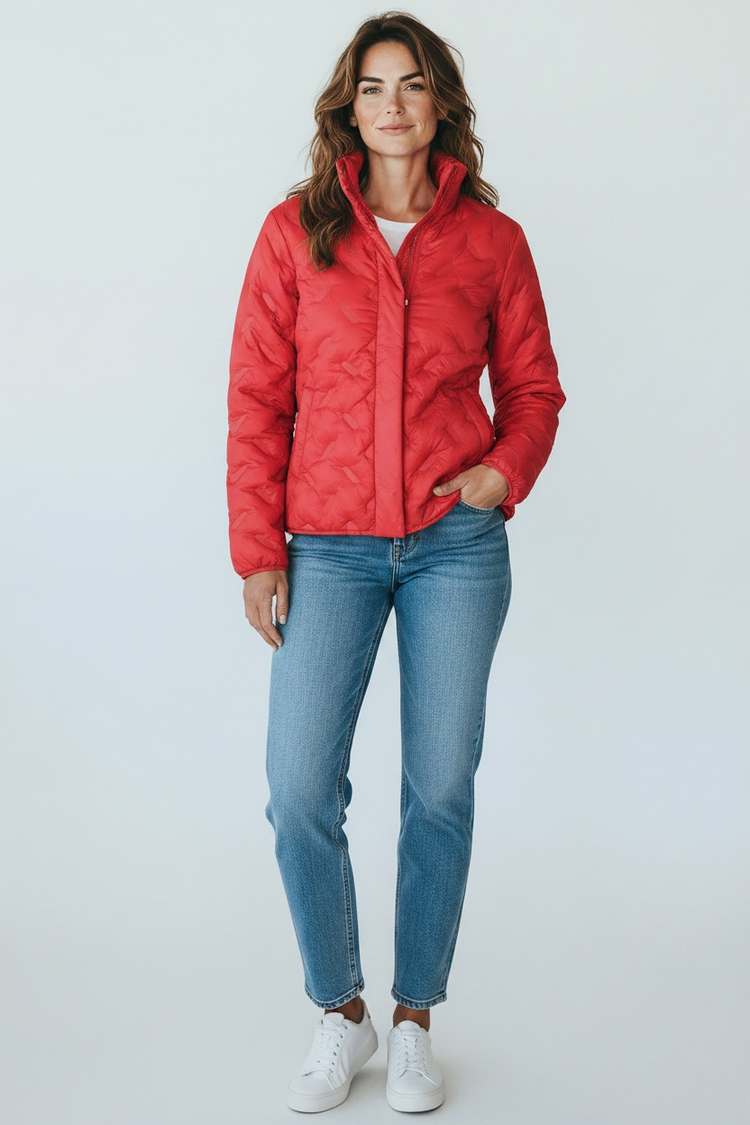 Masai Tuva Coat with zipper Poinsettia