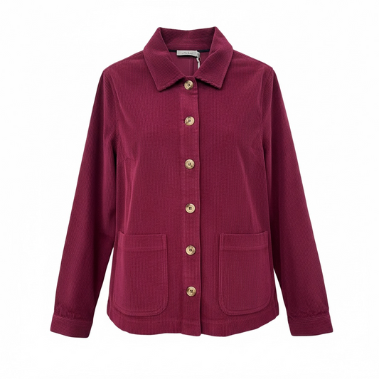 Adini Anise Cord Jacket Plum