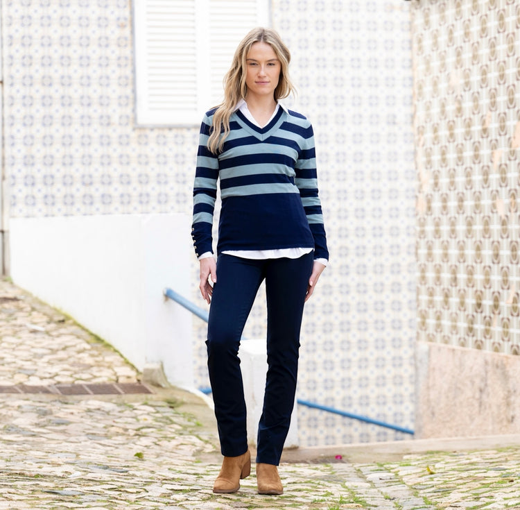 Marble Sweater 8018 223 Teal