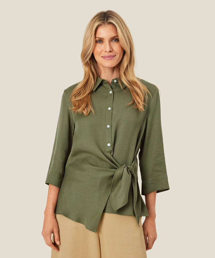 Masai lsalena Top Lichen Green