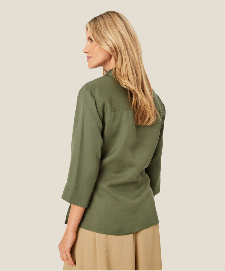 Masai lsalena Top Lichen Green