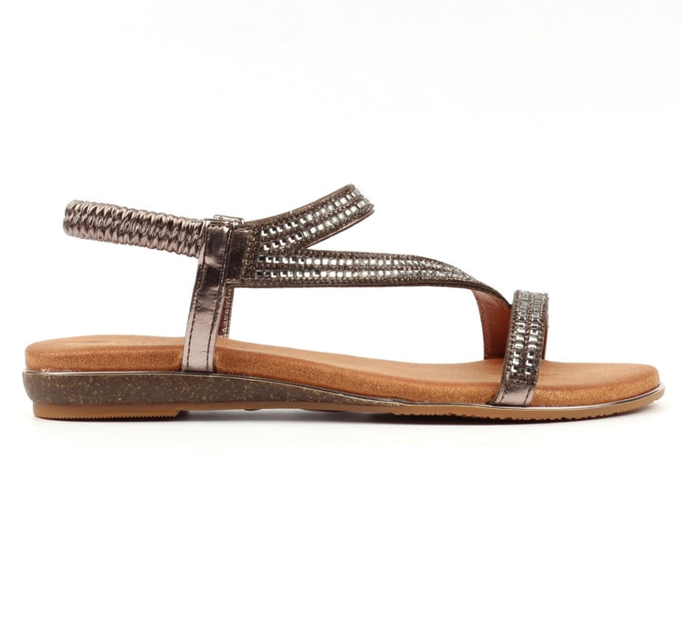 Lunar Blaise II Pewter Sandal