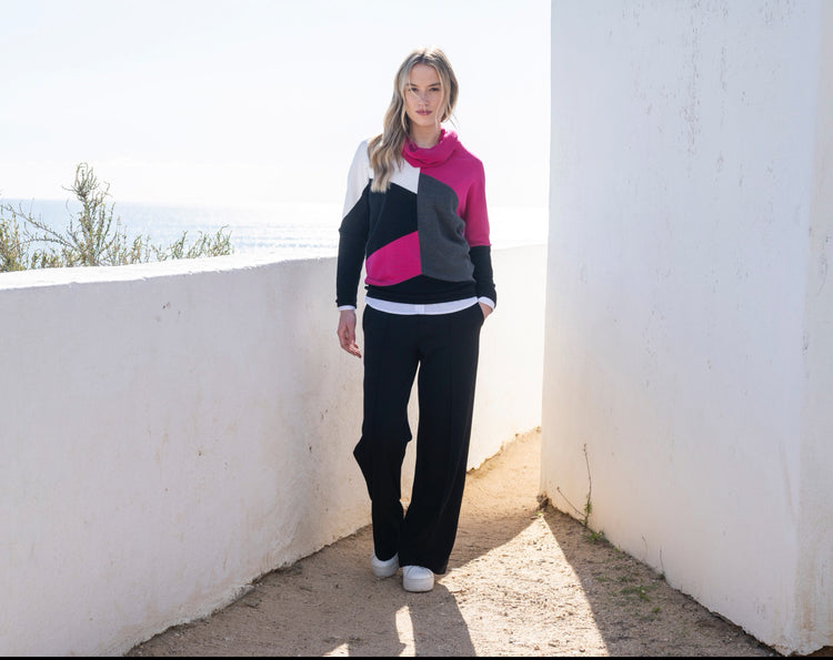 Marble Sweater 8071 126 Cerise