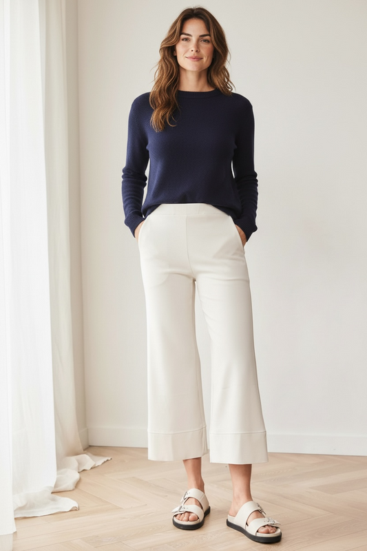 Peruzzi Wide Cuffed Trousers S26114 (colour options)