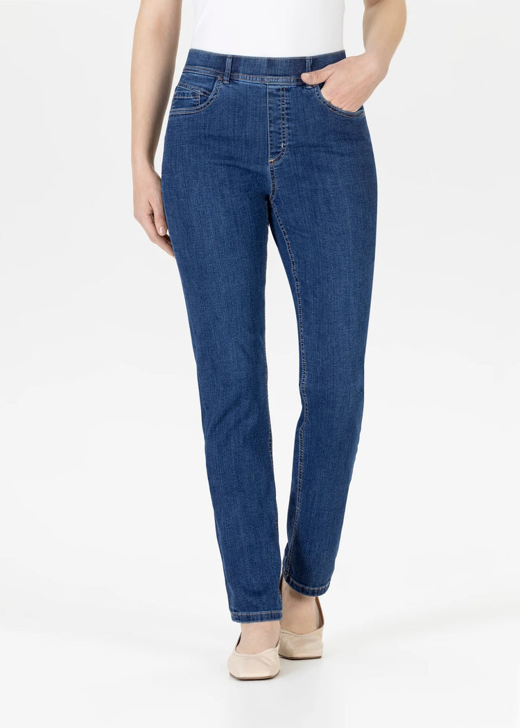 Stehmann Melli Straight Leg Jean Fjord Navy