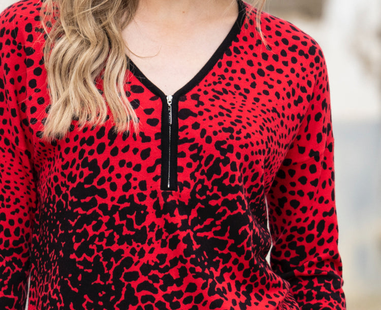 Marble Sweater 7995 109 Red