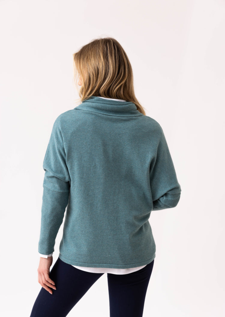 Marble Sweater 8093-223 Teal