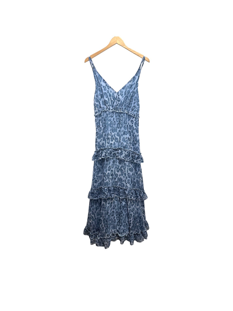 Calypso Strappy Flounce Tier Maxi Dress