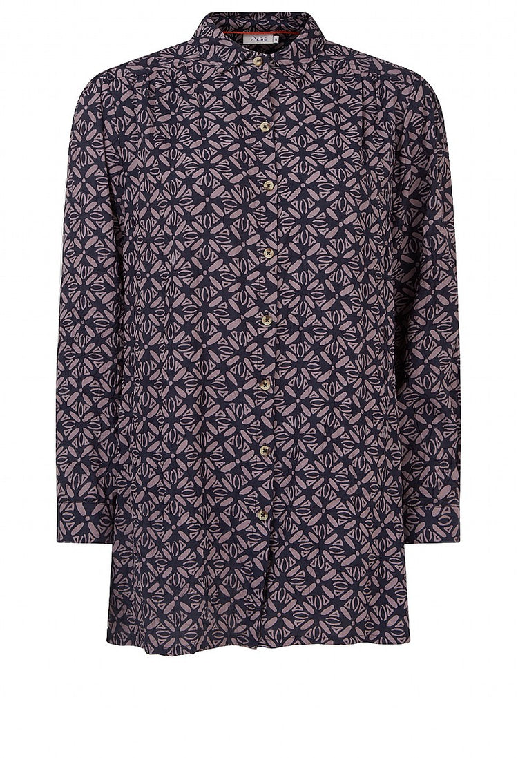 Mirim Shirt Amelia Print Navy