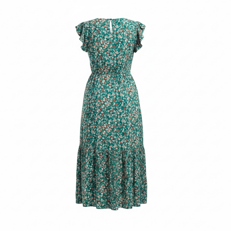 Serena Floral Dress Green