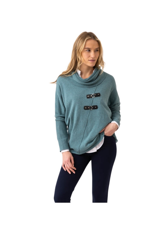 Marble Sweater 8093-223 Teal
