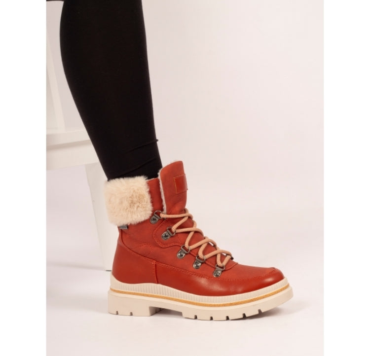 Evelyn Orange Waterproof Boot