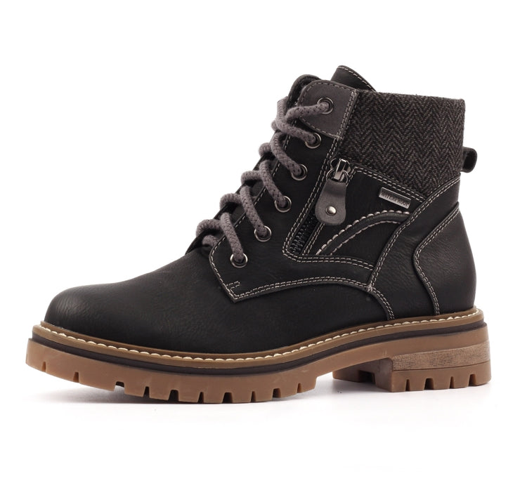Caramel Black Waterproof Boot