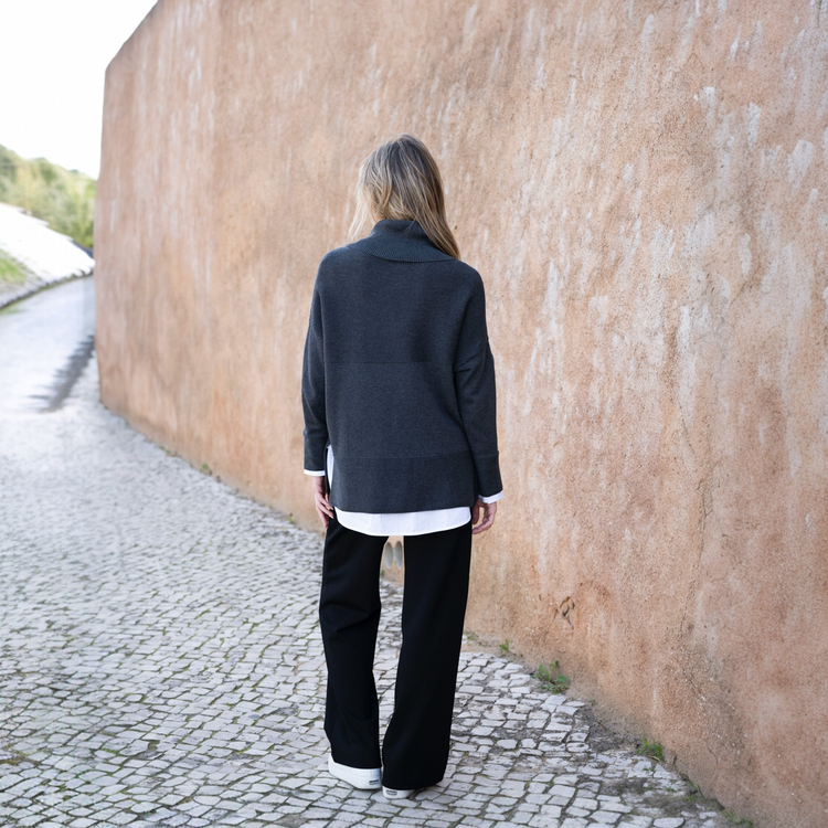 Marble Sweater 8077 105 Charcoal