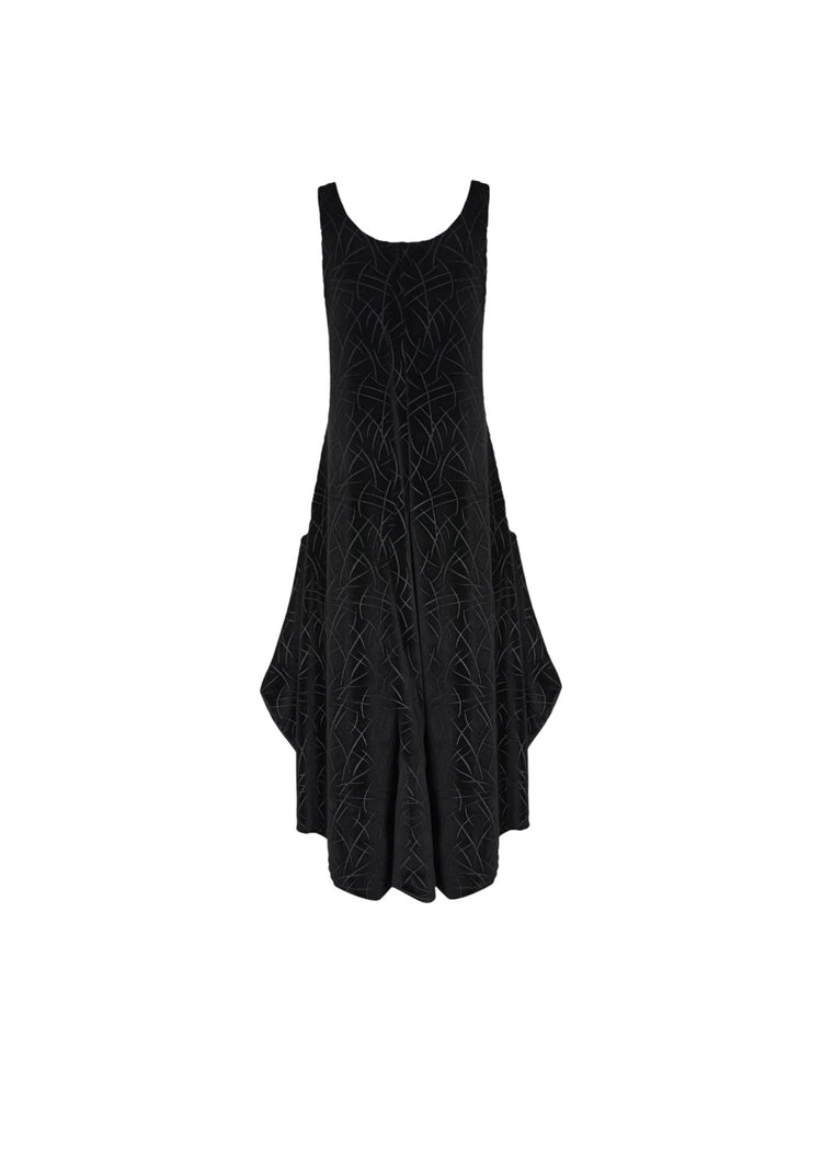 KOZAN VL-11785 Linear Jumpsuit Black