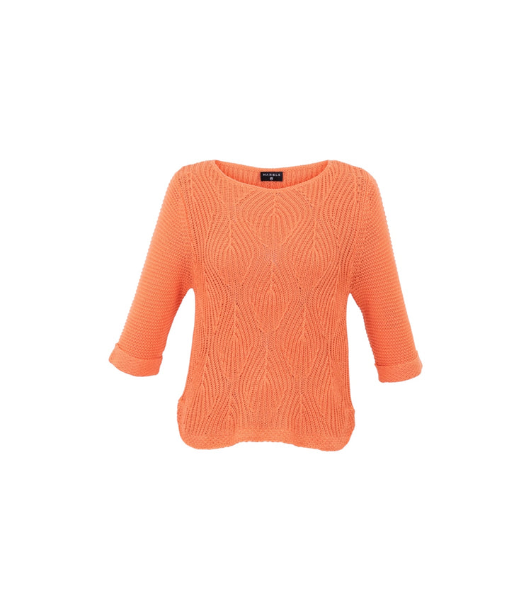 Marble Sweater 6912-191 Orange