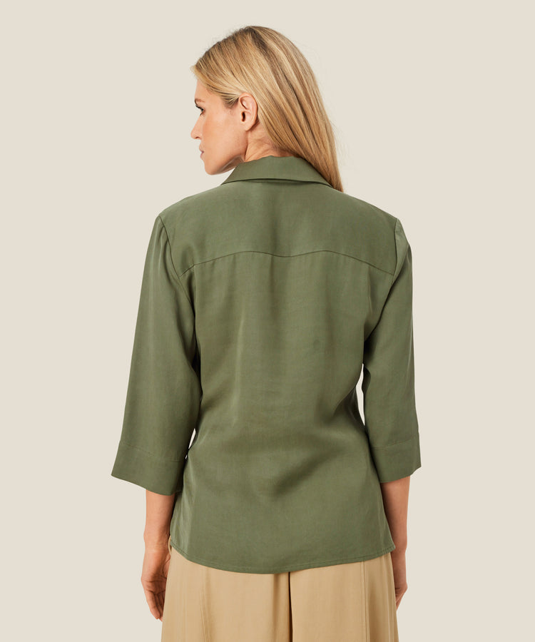 Masai lsalena Top Lichen Green