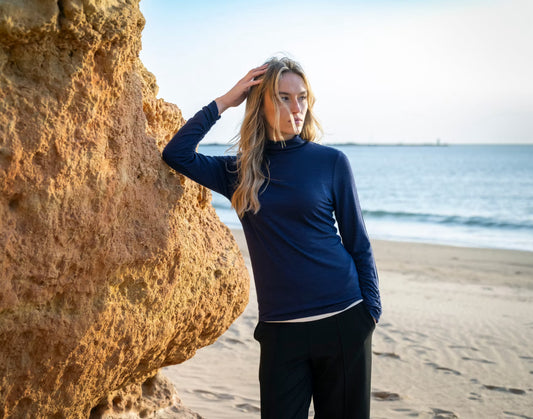 Marble 6400-103 Poloneck Navy