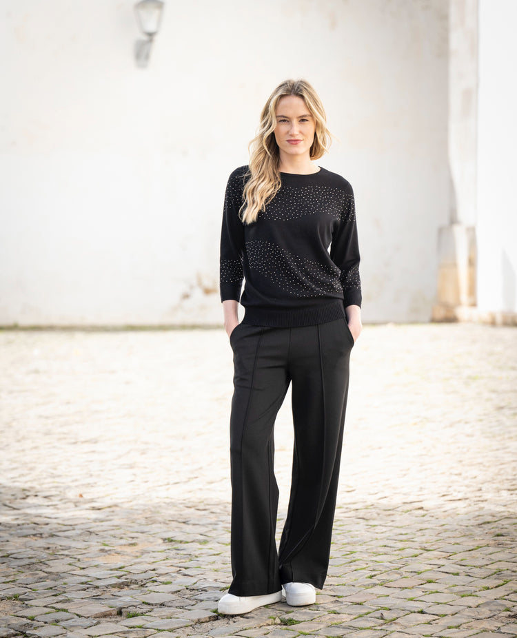 Marble Sweater 8052 101 Black