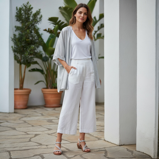 Lunar Darci Silver Wedge Sandal