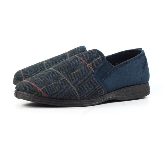 Lazydogz Men’s Harrison II Navy Slipper