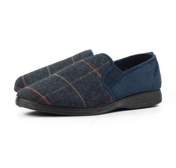 Lazydogz Men’s Harrison II Navy Slipper